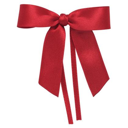 Imagem de Laço de Cetim Simples Vermelho P com Fitilho 4mm - Progresso