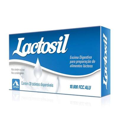 Imagem de Lactosil 10.000 Fcc Com 30 Comprimidos Digestão Lactose Kit Com 2 Unidades
