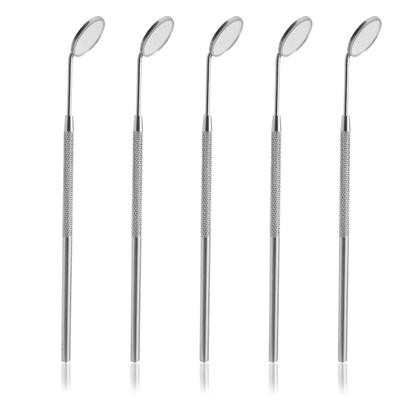 Imagem de Lainrrew 5 Pcs Espelhos Extensões de Cílios, Mini Espelho de Maquiagem Destacável Espelho Dentário Espelho Inspeção Espelho Aço Inoxidável Ferramentas de Beleza Ferramentas de Cílios Ferramentas Dentárias para Observação de Cílios Extensões 