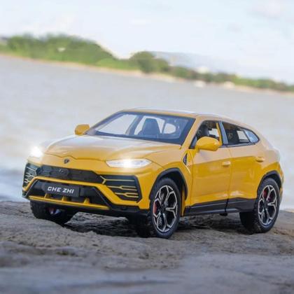 Imagem de Lamborghini URUS SUV Liga Carro Esportivo Modelo 1:24 Escala Diecast Metal Veículo Off-road Com Som