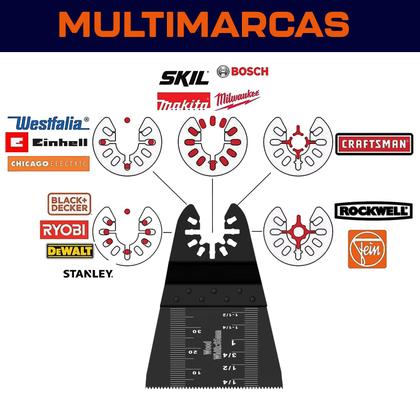 Imagem de Lâmina HCS 65mm Serra Oscilante Multiferramenta Multicorte