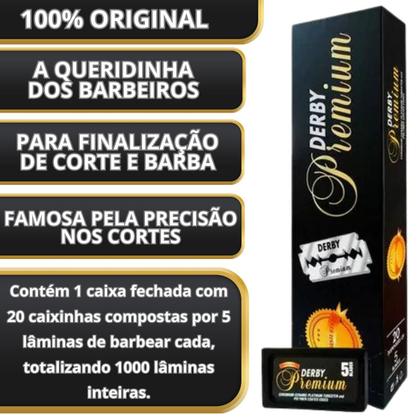 Imagem de Lâmina Navalha Derby Premium Caixa Com 100 unidades