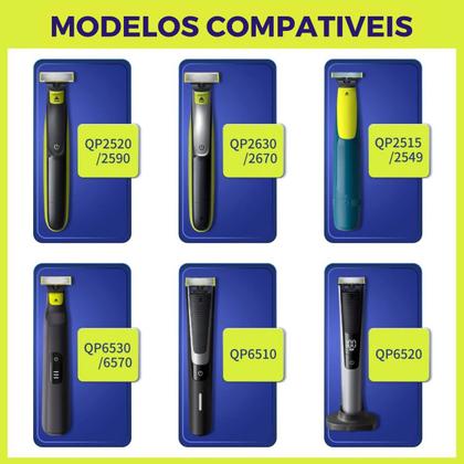 Imagem de Lamina Refil + 01 Pente P/ Barbeador Oneblade Philips