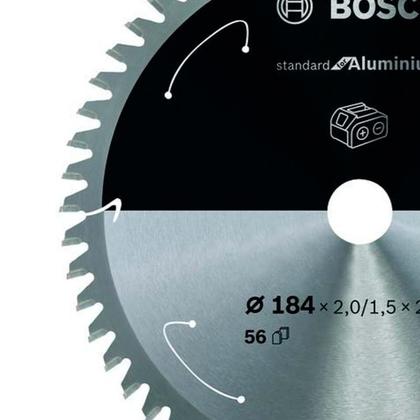 Imagem de Lamina Serra Circular 185Mm 7.1/4 56D Aluminio Bosch