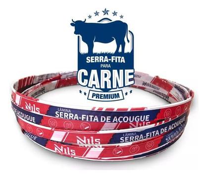 Imagem de Lâmina Serra Fita Açougue Resistente Nils 1,90 X 5/8'' X 0,5
