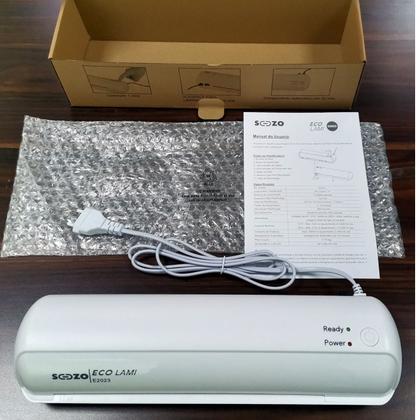 Imagem de Laminadora E Plastificadora 110V 127V A4 Sozo 500w Compact Branco