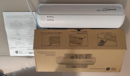 Imagem de Laminadora E Plastificadora 110V 127V A4 Sozo 500w Compact Branco