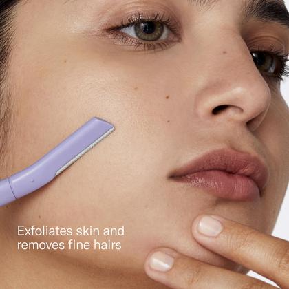 Imagem de Lâminas de barbear Dermaplane descartáveis Flamingo para mulheres (pacote com 7)