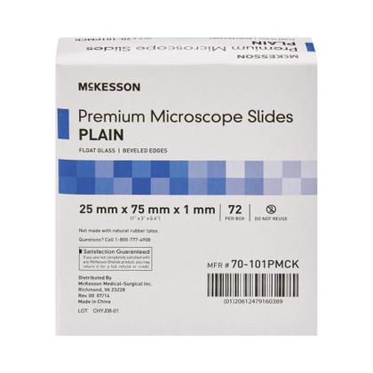 Imagem de Lâminas de microscópio McKesson 25x75x1 mm lisas (72 unidades)