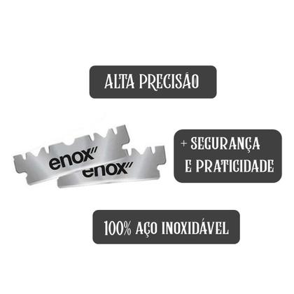 Imagem de Lâminas para Barbear 100un 1/2 Fio Único Inox Enox Platinum