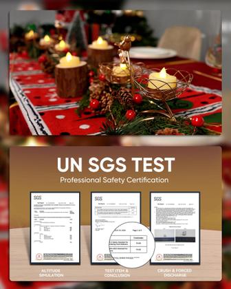 Imagem de Lamp Merrynights Flameless Flameless Tea Light Velas de 1,5 x 3,2 cm