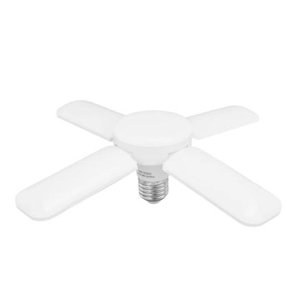 Imagem de Lâmpada 4 Pétala 60w 6500k Bivolt Led Design Ventilador Bivolt Branca Fria E27 Econômica