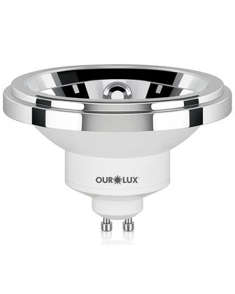 Imagem de Lâmpada Ar111 Led 11w Bivolt 24 Graus Gu10 Cor da Luz 2700K Amarela Ourolux