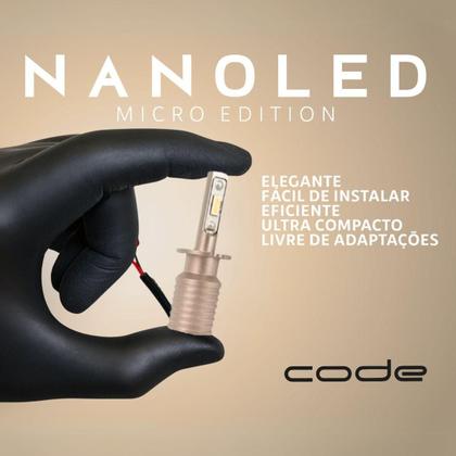 Imagem de Lâmpada Automotiva Nanoled Micro Edition H3 12V 8000K - Code