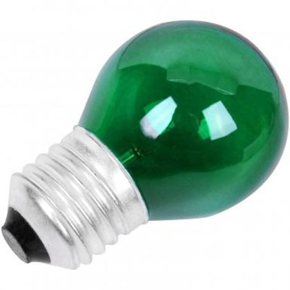 Imagem de Lampada bolinha colorida 127v 15w VERDE Combo com 10