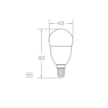 Imagem de Lampada bolinha led 3,5w biv 3000k e14/e27 osram