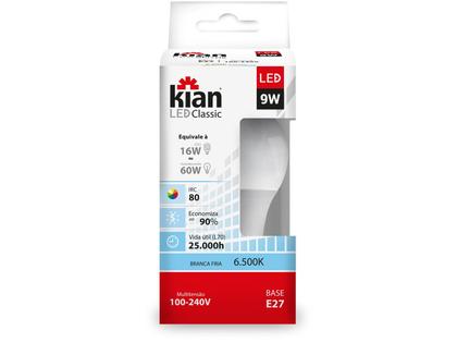 Imagem de Lâmpada Bulbo Led 9w Branco Bivolt  Kian