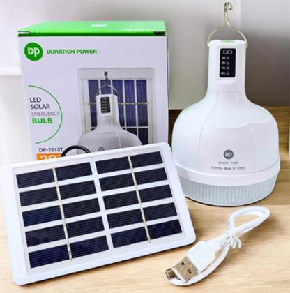 Imagem de Lâmpada Camping Lampião Led 38w Solar Usb Barraca Pesca