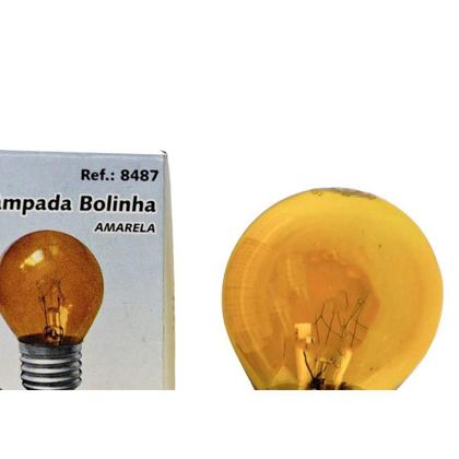 Imagem de Lampada Colorida Brasfort 15Wx220V. Amarela - Kit C/21 Pecas