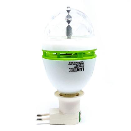 Imagem de Lâmpada Colorida Globo De Luz Led Giratória Festa + Soquete W998