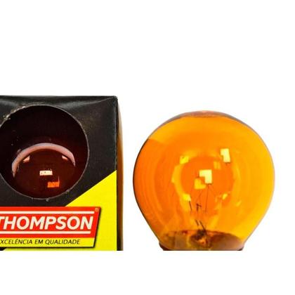 Imagem de Lampada Colorida Thompson 15Wx220V. Laranja - Kit C/10 Pecas
