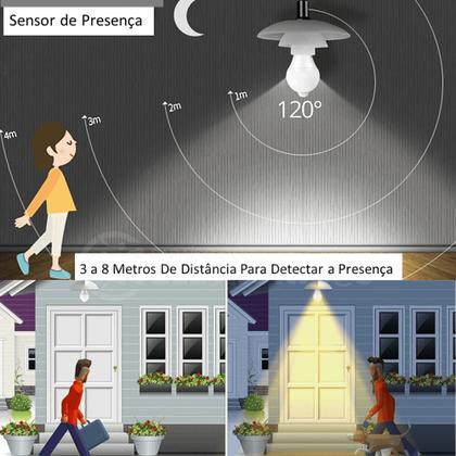 Imagem de Lâmpada Com Sensor De Presença 9W Inteligente Branco Frio Tecnologia E Altamente Econômica DY8049