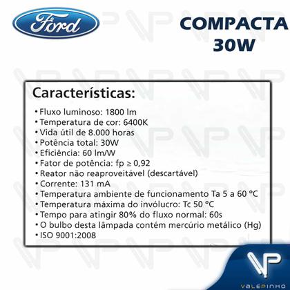 Imagem de Lâmpada compacta espiral 30w 220v 6400k(branco frio)e27