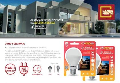 Imagem de Lâmpada Controled Sensor Luminosidade 6500K (Luz Fria)