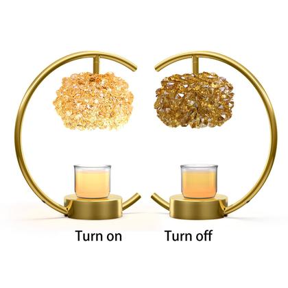 Imagem de Lâmpada de aquecimento de velas Yeuslor Bronze para velas em jarra com temporizador