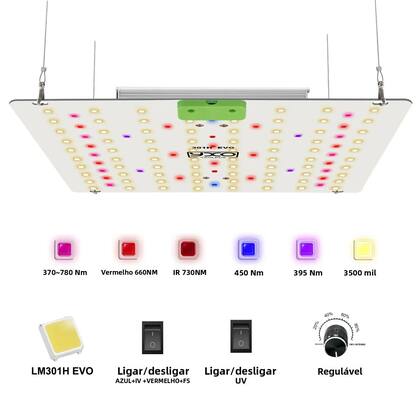 Lâmpada De Crescimento LED De Espectro Completo 85W LM301H EVO