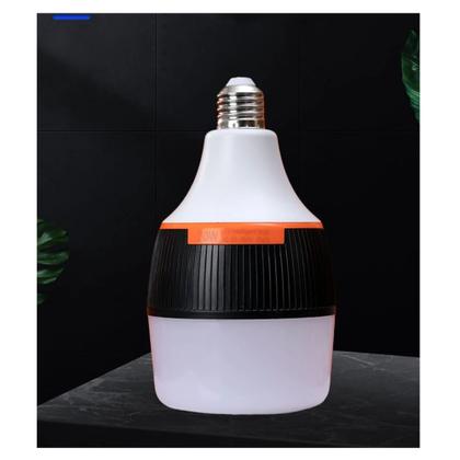 Imagem de Lampada de Emergencia Bulbo Led Com Base E27 Recarregavel Multifunção 30W