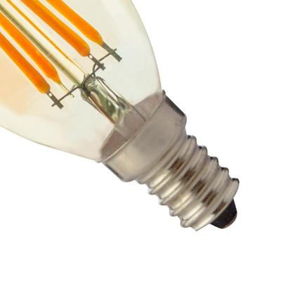 Imagem de Lâmpada de Filamento Led Âmbar 2200K Vela C35 - Noll Led