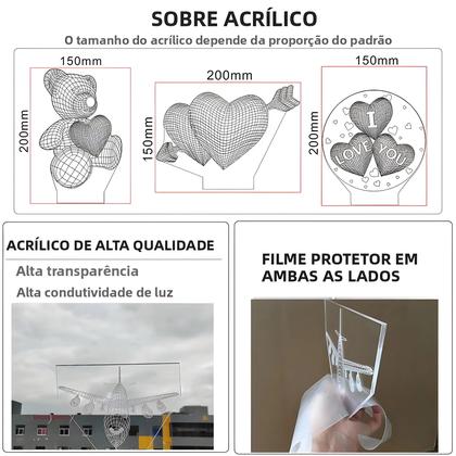 Imagem de Lâmpada De Ilusão 3D De Carro Esportivo Para Quarto Infantil Com Sensor De Toque LED Luz Noturna