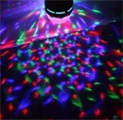 Imagem de Lampada de Led Colorida Rgb Giratória Bola Maluca