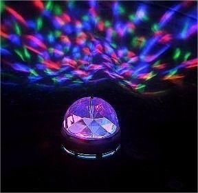 Imagem de Lampada de Led Colorida Rgb Giratória Bola Maluca