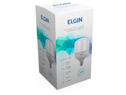 Imagem de Lâmpada de LED Elgin Branca E27 65W - 6500K Super Bulbo T160