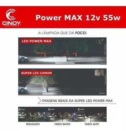 Imagem de Lampada de led para farol ultraled power max cinoy h7