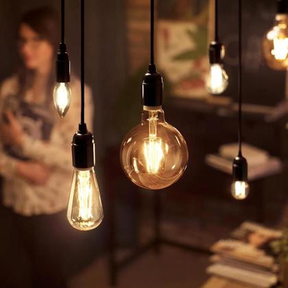 Imagem de Lâmpada de led philips filamento st64 4w 2500k bivolt