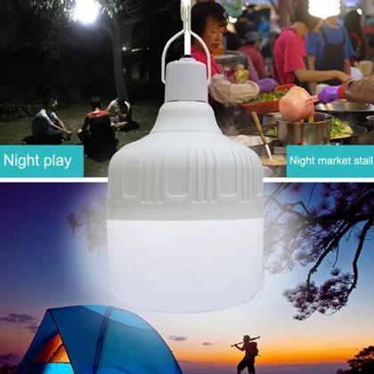 Imagem de Lampada De Led Recarregavel 48W Portatil De Emergência Camping Usb