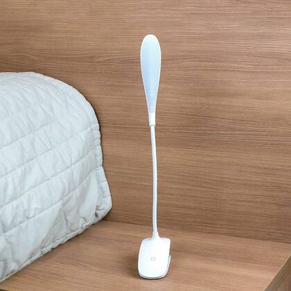 Imagem de Lâmpada de leitura de LED, fácil de usar, luminária de mesa com clipe, controle de toque, pescoço 3 Níveis Luz GARRA