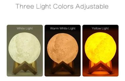 Imagem de Lâmpada De Lua Lunar Ar Humidificador Do Ar 3D Do Led Uso D