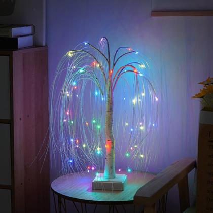 Imagem de Lâmpada de mesa AOLTNRC Lighted Willow Tree 60 LED 2FT com temporizador