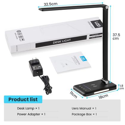 Imagem de Lâmpada de mesa JOSTIC LED com luz noturna e carregador sem fio 10W