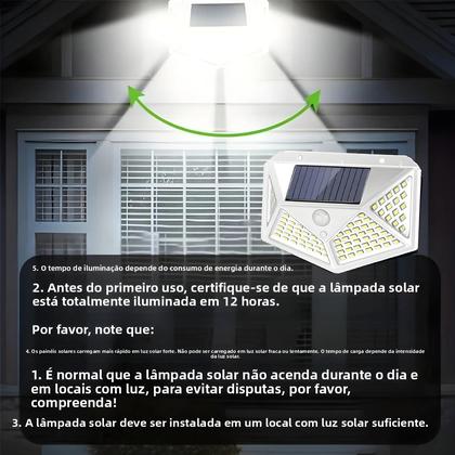 Imagem de Lâmpada De Parede Com Luz Solar LED 100 À Prova D'água, Sensor De Movimento PIR Para Escadas, Pátio,