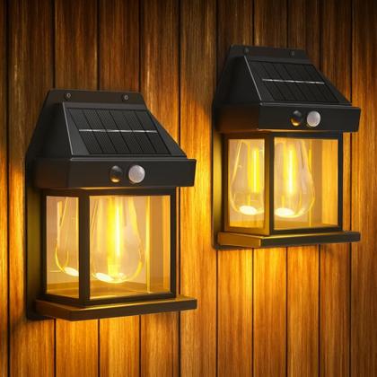 Imagem de Lâmpada de parede solar com sensor