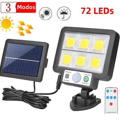 Imagem de Lâmpada de Parede Solar LED com Sensor de Movimento - À Prova D'Água - Ideal para Jardim