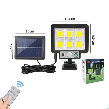 Imagem de Lâmpada de Parede Solar LED com Sensor de Movimento - À Prova D'Água - Ideal para Jardim