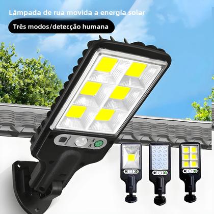Imagem de Lâmpada de Parede Solar LED com Sensor de Presença - Ideal para Pátio, Jardim, Terraço e Garagem