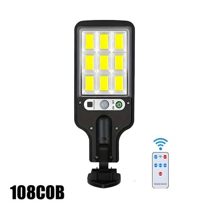 Imagem de Lâmpada de Rua Solar com Sensor - À Prova d'Água - 28SMD 108COB - 3 Modos de Luz