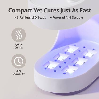 Imagem de Lâmpada de unhas BtartboxNails Handy Mini UV LED 6W para unhas de gel